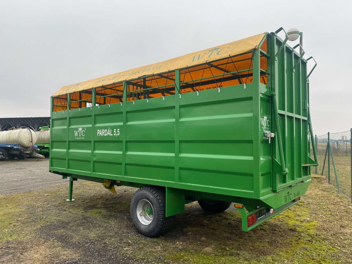 Traktorový přepravník zvířat Pardál 5,5