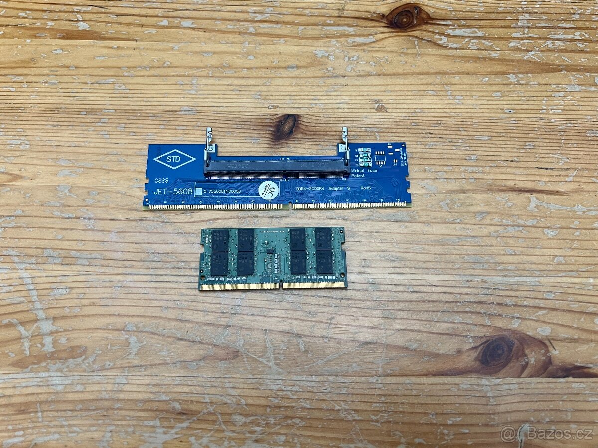 DDR4 16GB 2666MHz CL17 SO-DIMM +Adaptér do PC