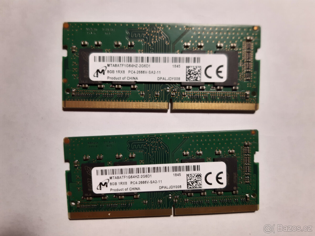 SODIMM RAM 8GB DDR4 MICRON