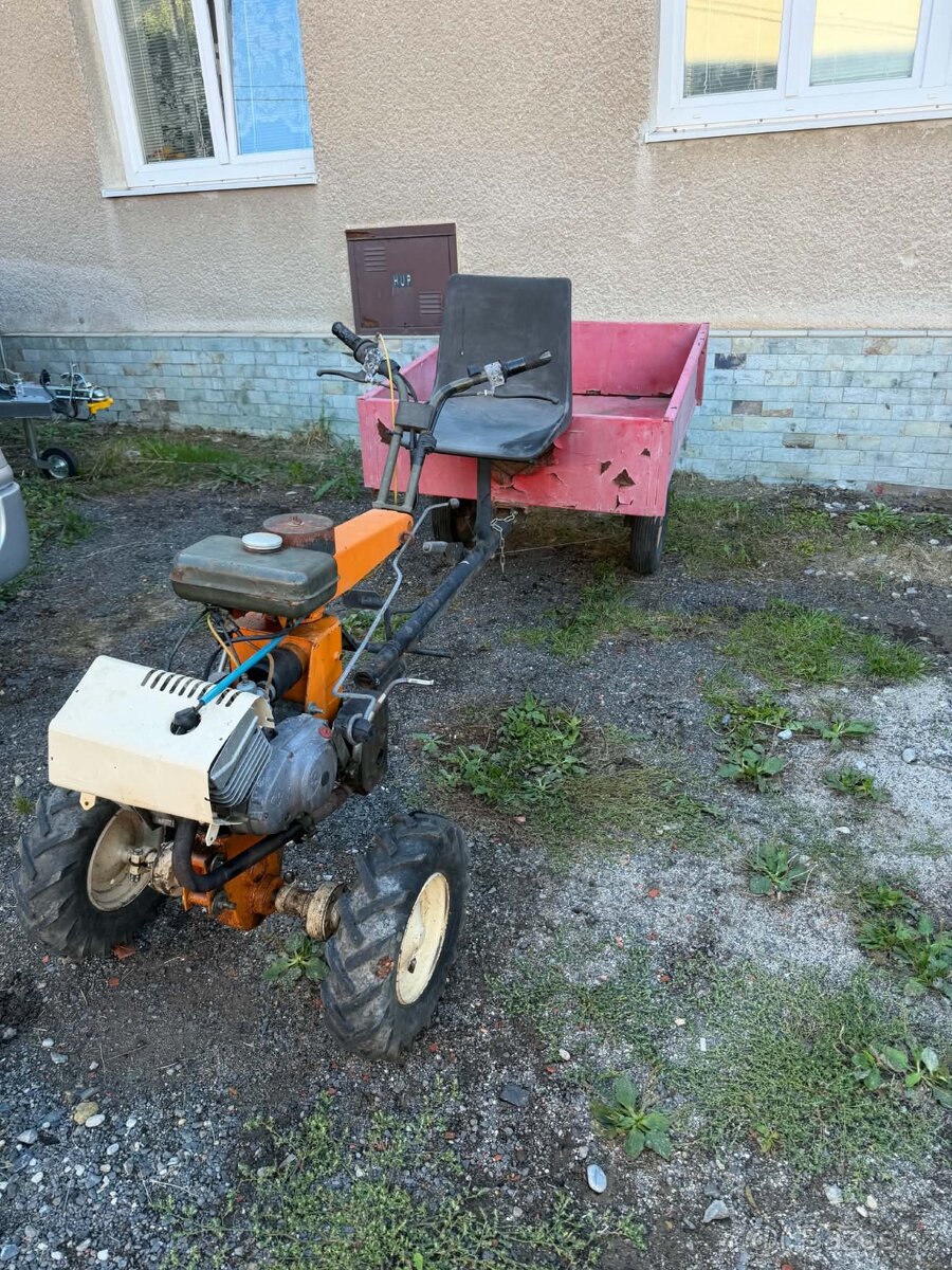 Fortschritt E930/E931 Simson + sklápěcí vozík + sekací lišta
