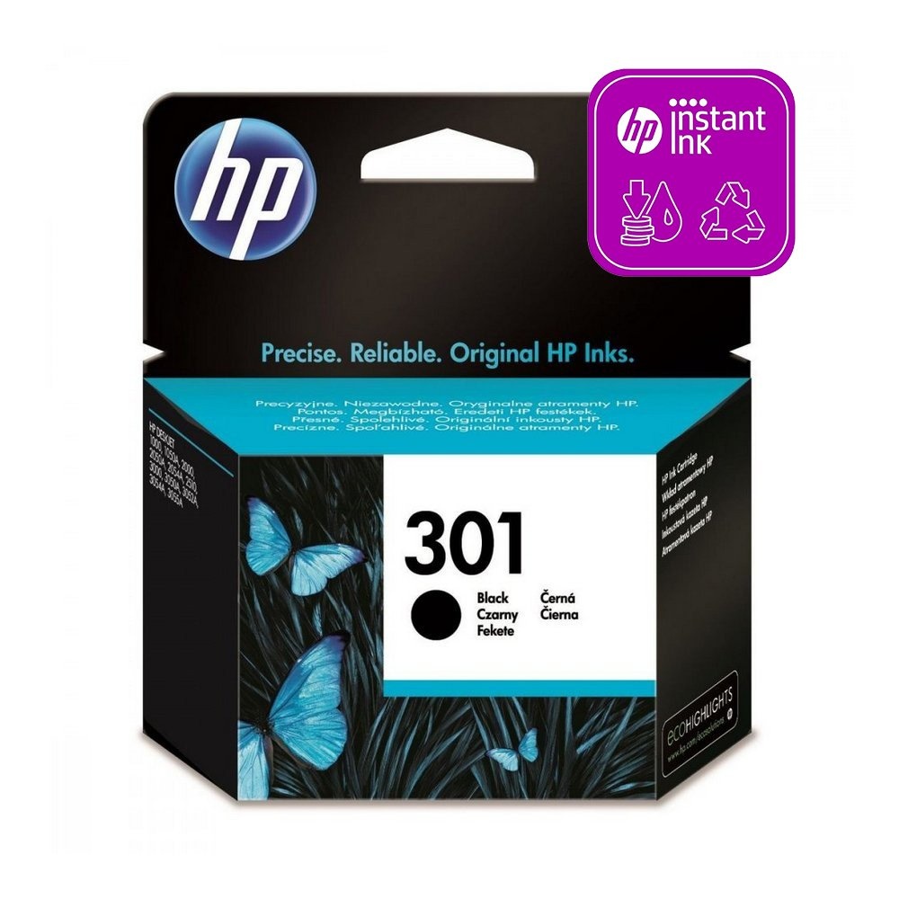 HP 301 BLACK - inkoustová barva do tiskárny