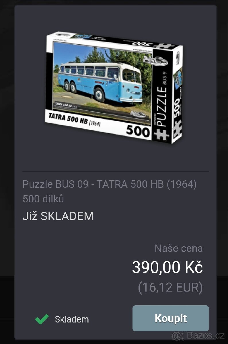 Puzzle - Tatra 500 HB (1964)