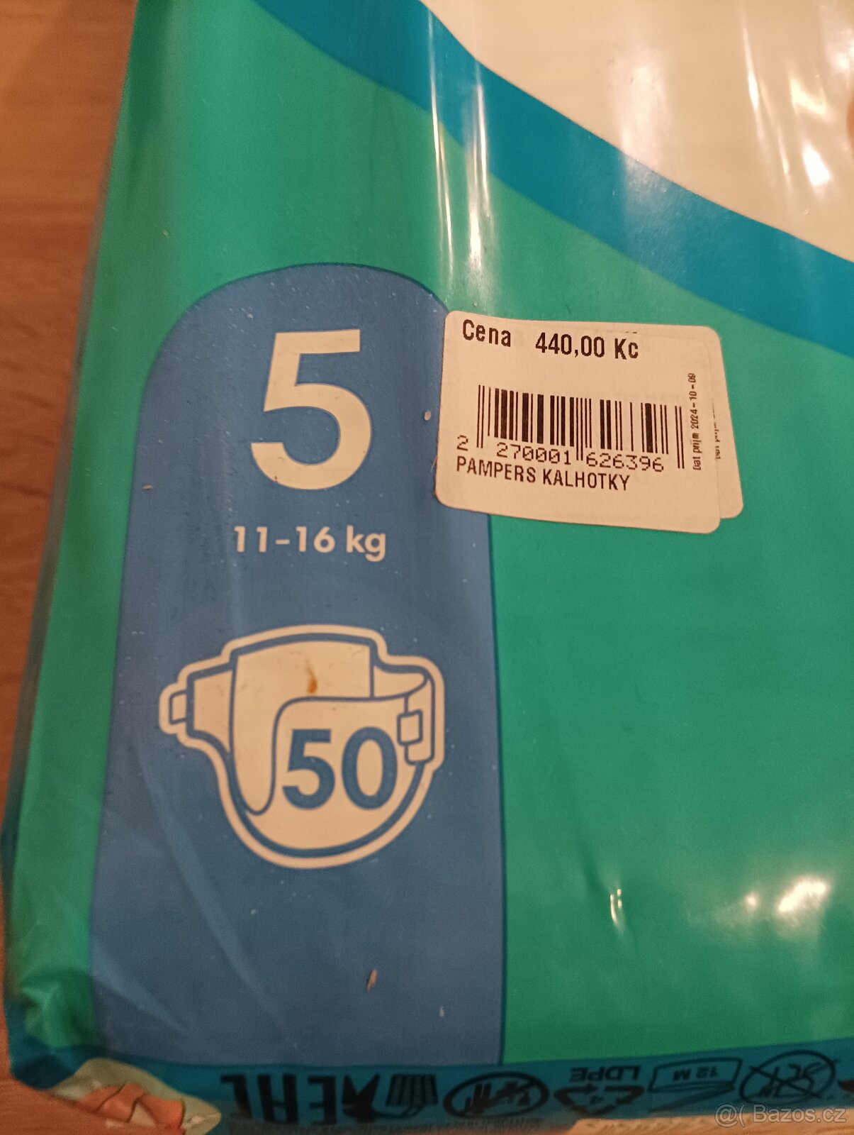 Plenkové kalhoty Pampers vel 5
