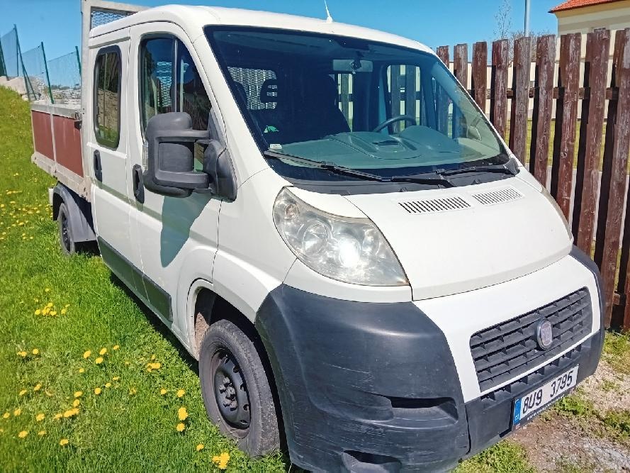 FIAT DUCATO 2,3JTD-15-88kw-valník,tažné,7míst-STK 2026
