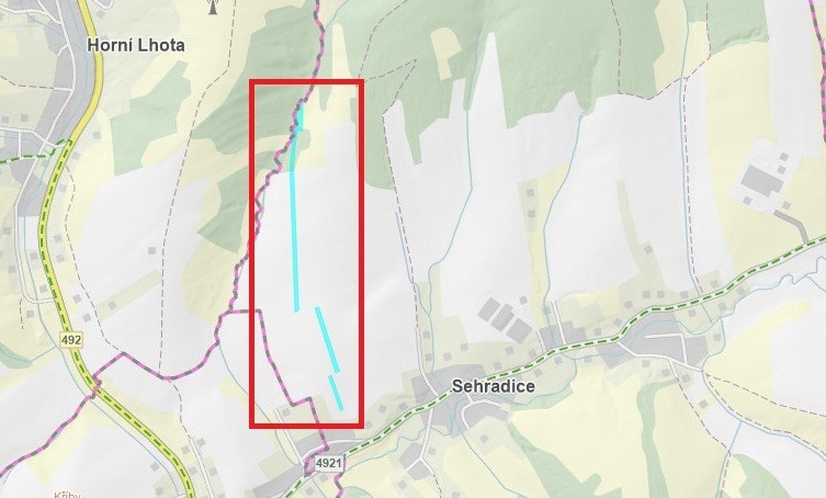 Prodej polí nedaleko lázeňského města – 1,5 ha – Sehradice