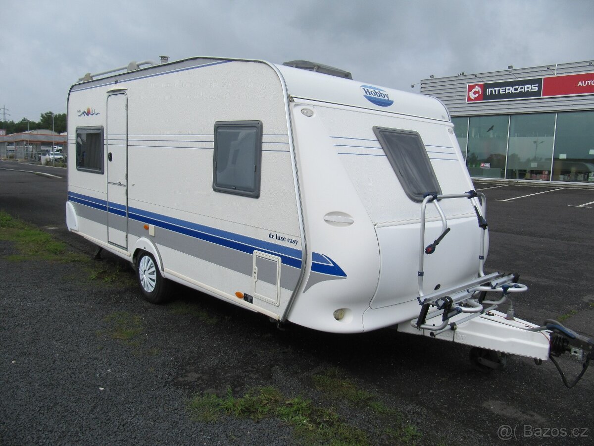 Prodám karavan Hobby 460 ufe,r.v.2004 + mover + předstan.