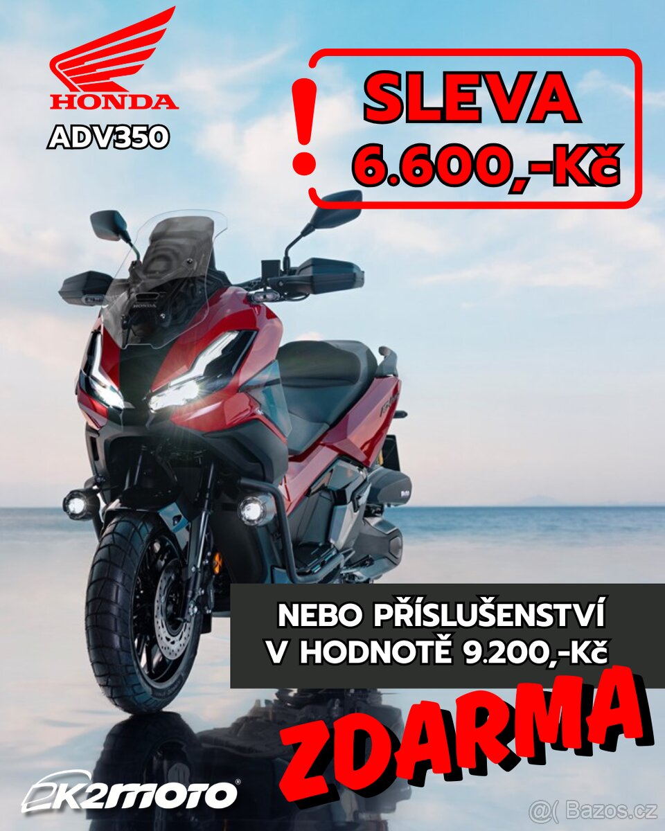 Honda ADV350 – nová, skladem, akce na výbavu nebo slevu
