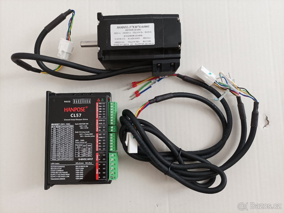 Hybridní krokový motor NEMA23 2.2N.m + driver