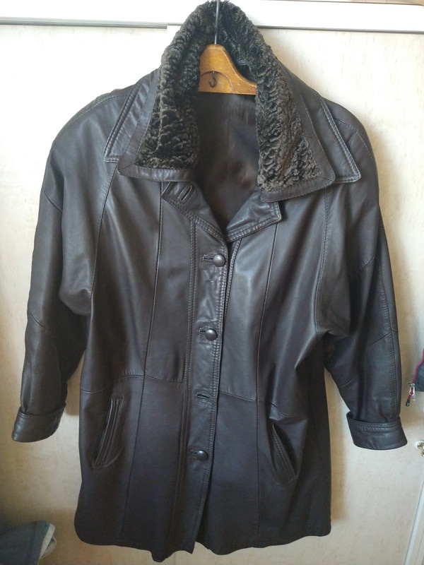 Kabátek podzimní kožený L/XL