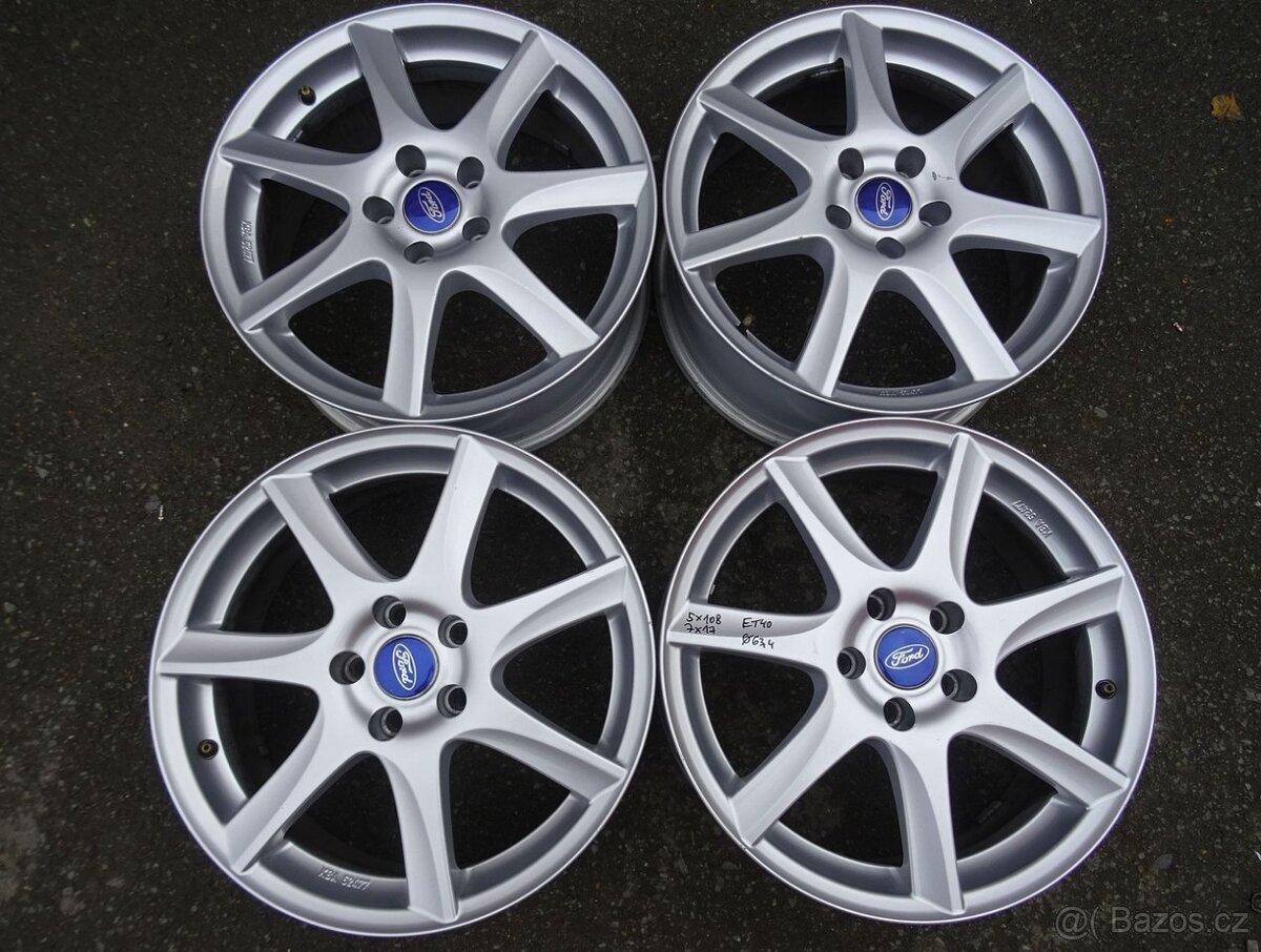Alu disky na Ford, 17",  5x108, ET 40 , šíře 7J