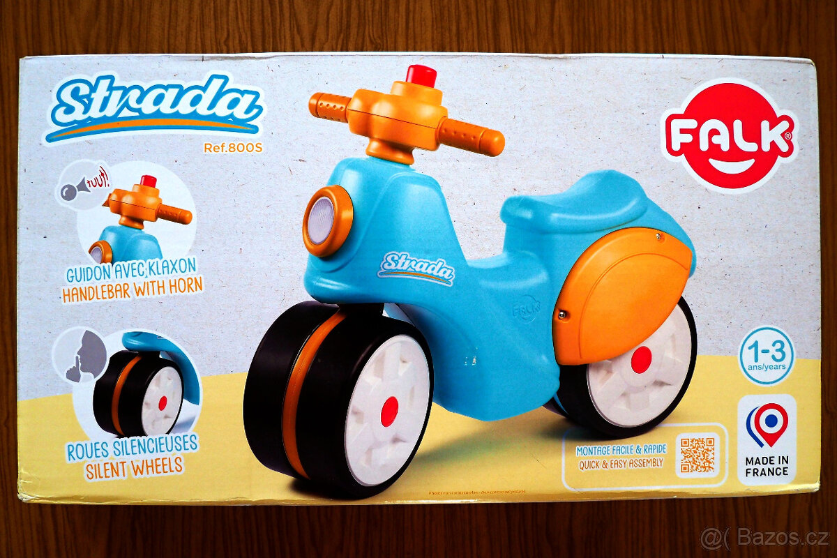 FALK Strada odrážedlo s tichými koly s klaksonem  ▪▪ NOVÉ ▪▪