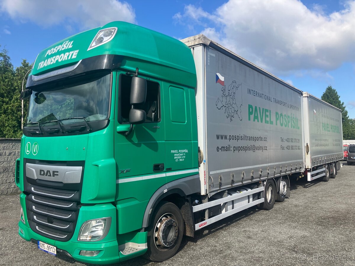 DAF XF 480 vyrobeno 2018 + vlek Wecon