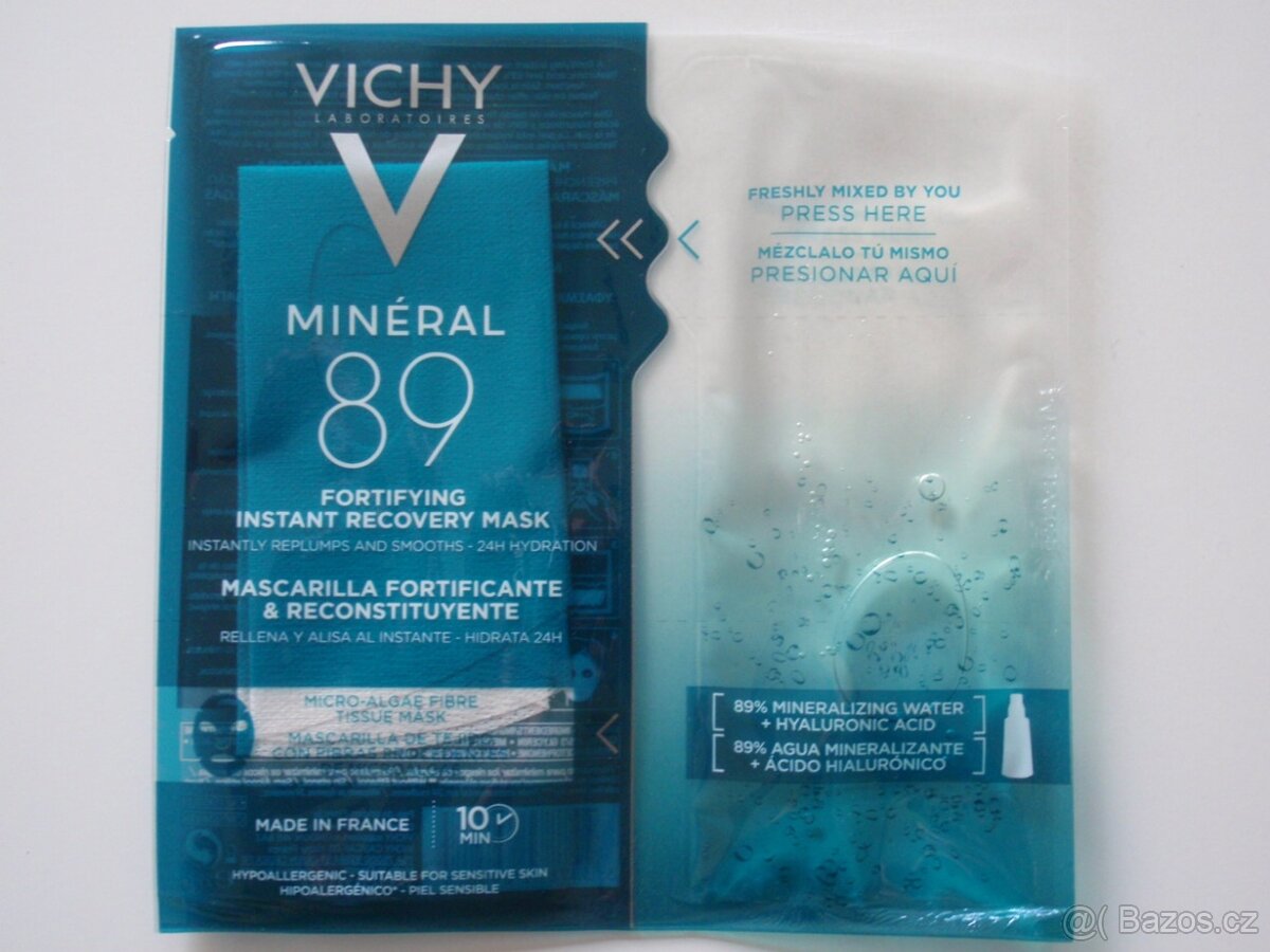 Vichy Minéral 89 Hyaluron Booster posilující maska 29g.