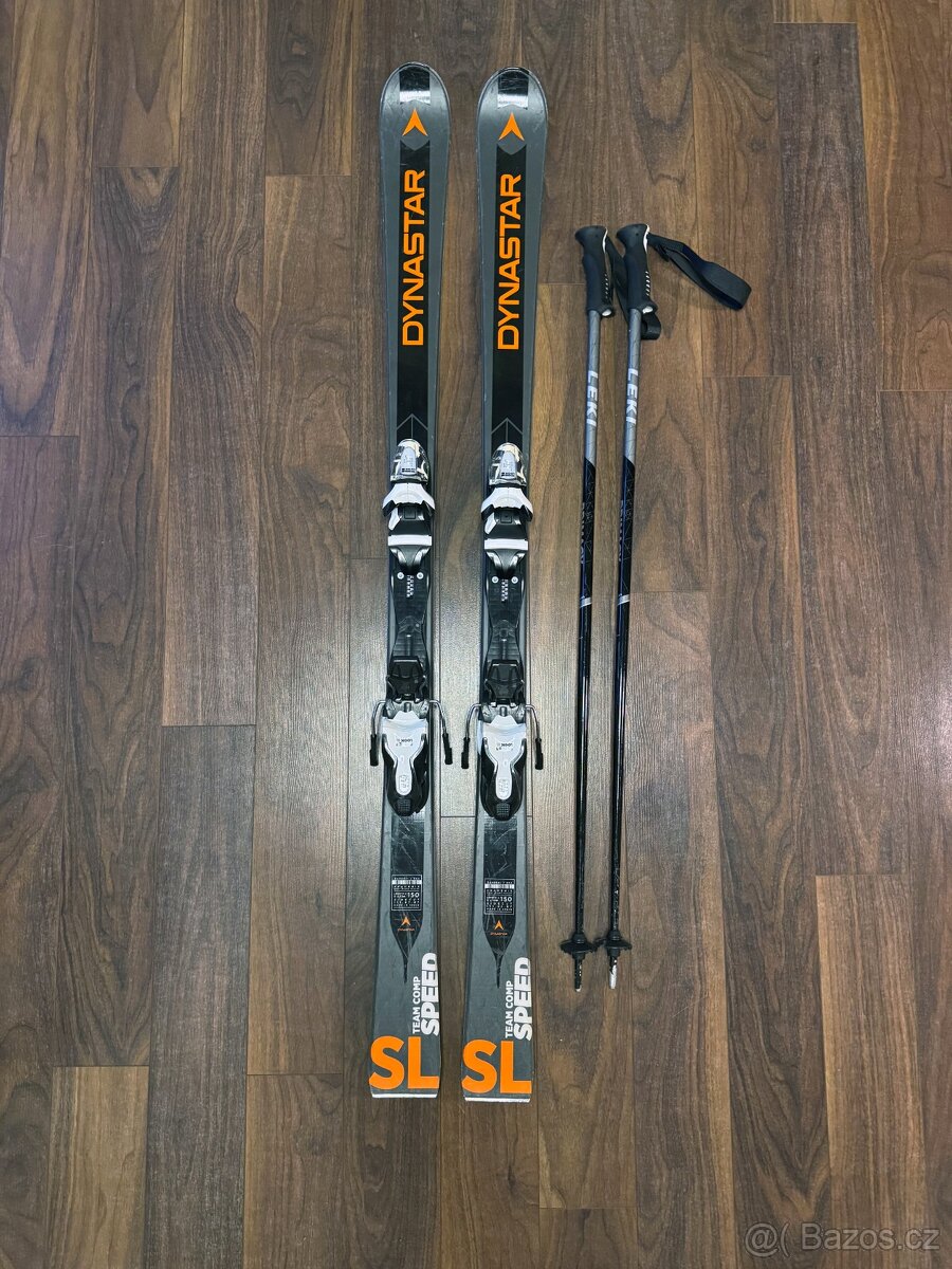 Set lyže a hůlky Dynastar Team Comp 150 cm + Leki