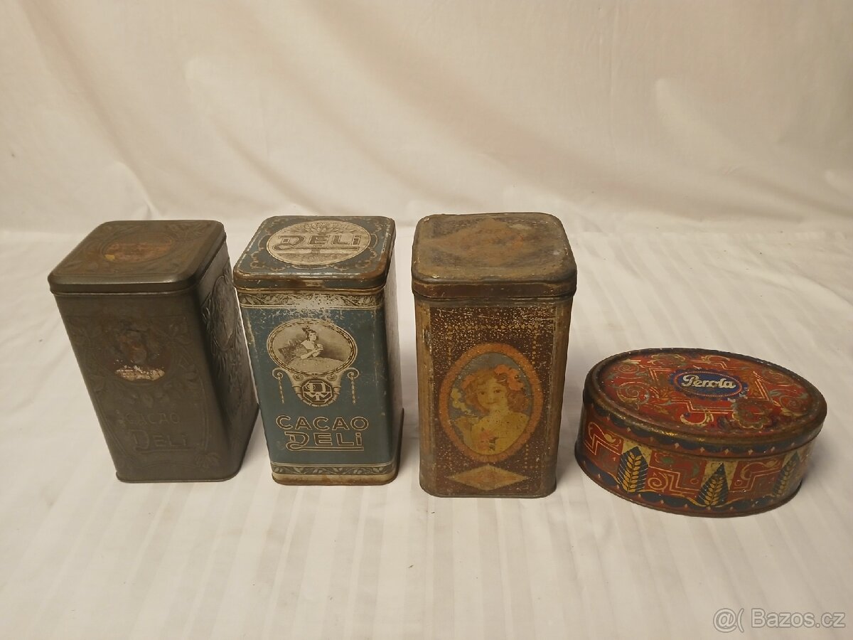 Starožitné reklamní plechovky 2