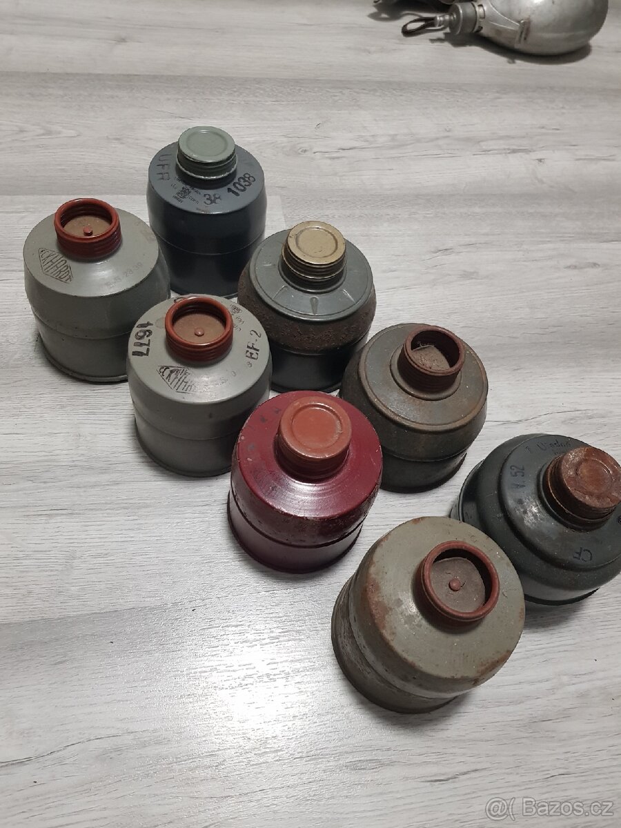 Filtry k plynovým maskám