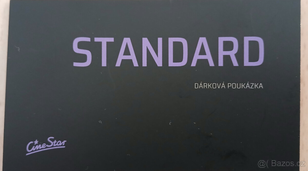 2 Vstupenka do kina Cinestar