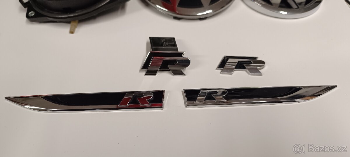 VW GOLF "R" ZNAKY EMBLÉMY