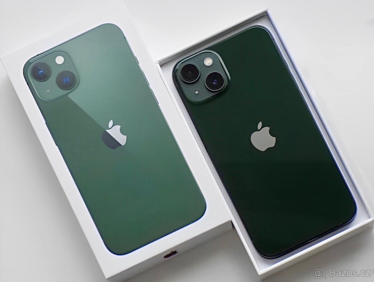 iPhone 13 Green BATERIE 100% TOP