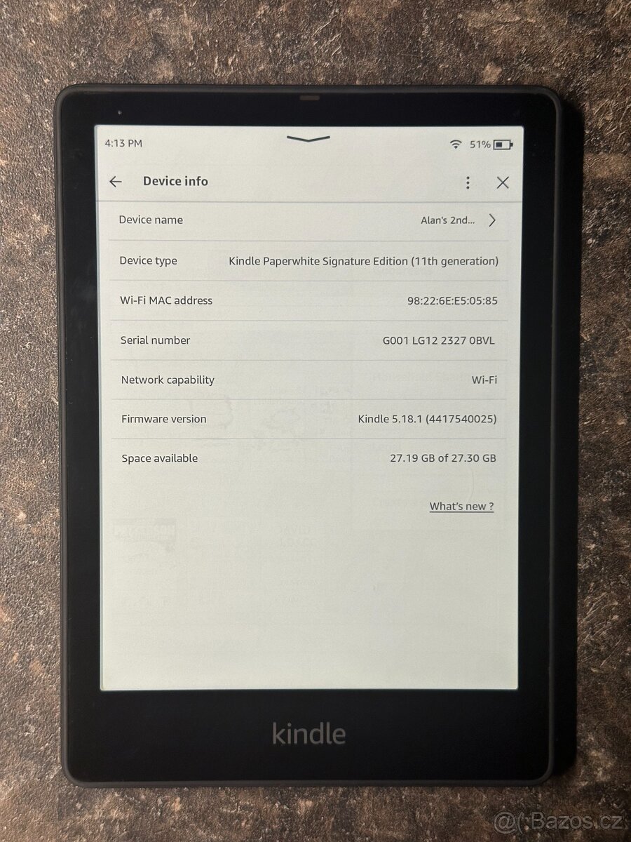 Čtečka Amazon Kindle Paperwhite 11. gen Signature Edition 32