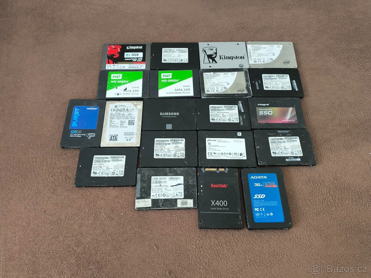 Různé SSD + HDD disky