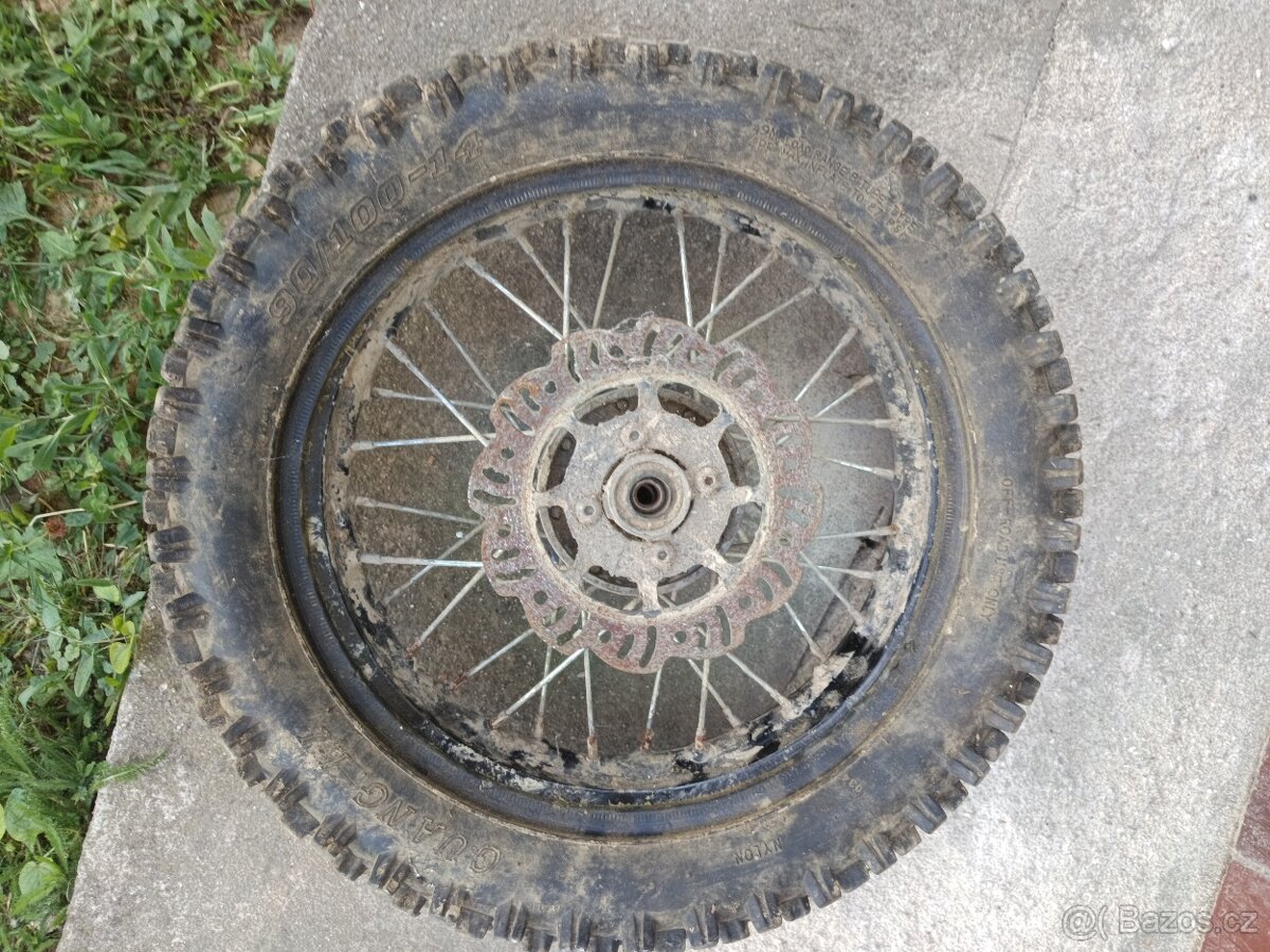 zadní kolo pitbike,lanko