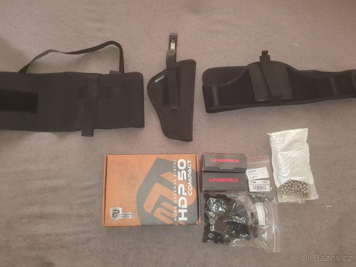 Pistole CO2 HDP 50 Compact s příslušenstvím