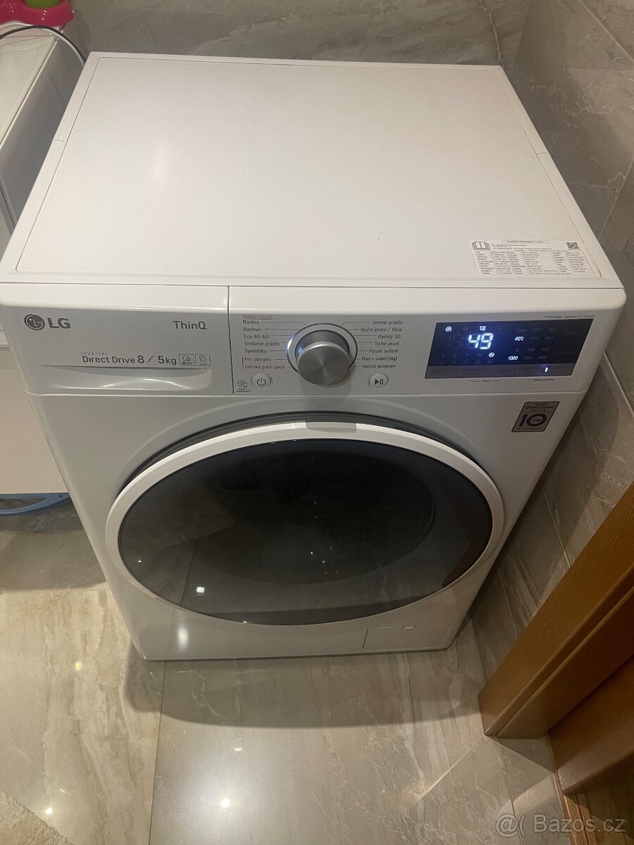 Parní pračka se sušičkou LG F4DT408AIDD