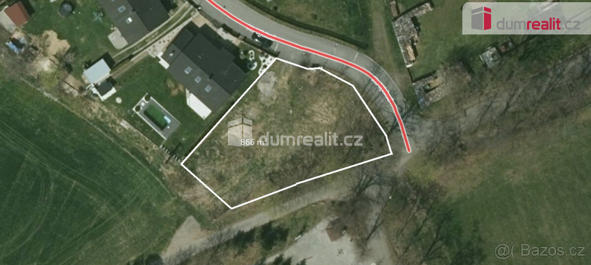 Prodej stavebního pozemku 866 m², Volyně