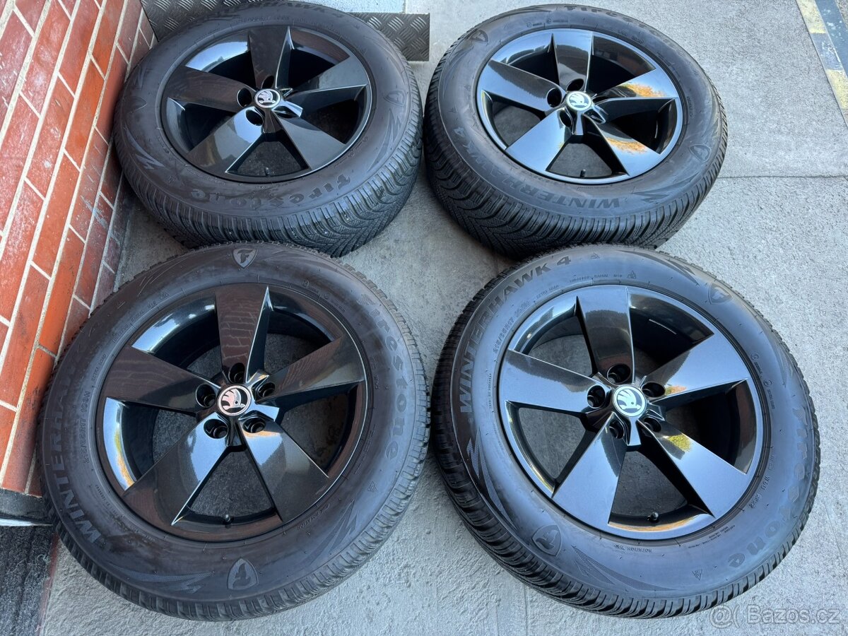 Nové Alu 17" 5x112 RATIKON Black, zimní 85% KodiaQ DPH