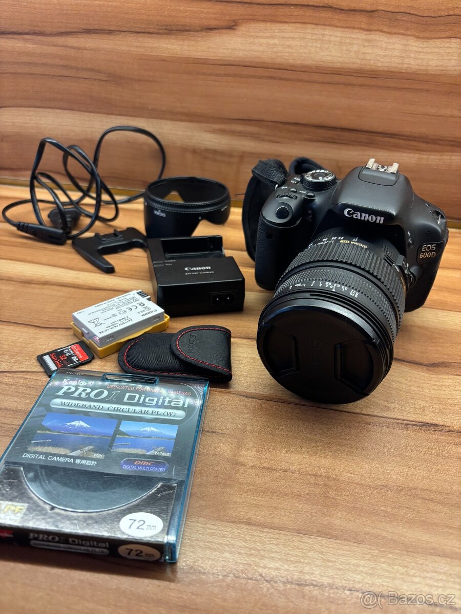 Canon EOS 600D + Sigma 17-70 mm f/2.8-4.5 DC Macro