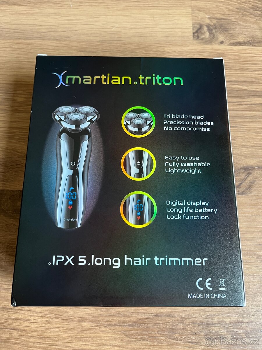 Bezdrátový elektrický holící strojek Xmartian Triton
