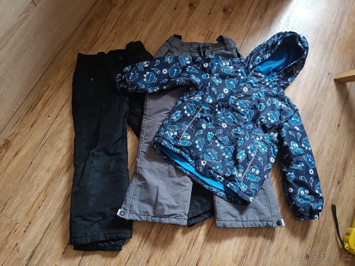 Zimní  dětská bunda Lupilu+ lyžařské kalhoty 110/116