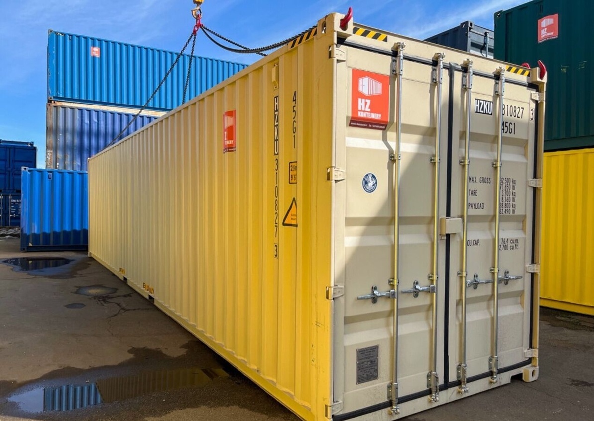 Lodní kontejner 40' HC RAL1015 nový Praha