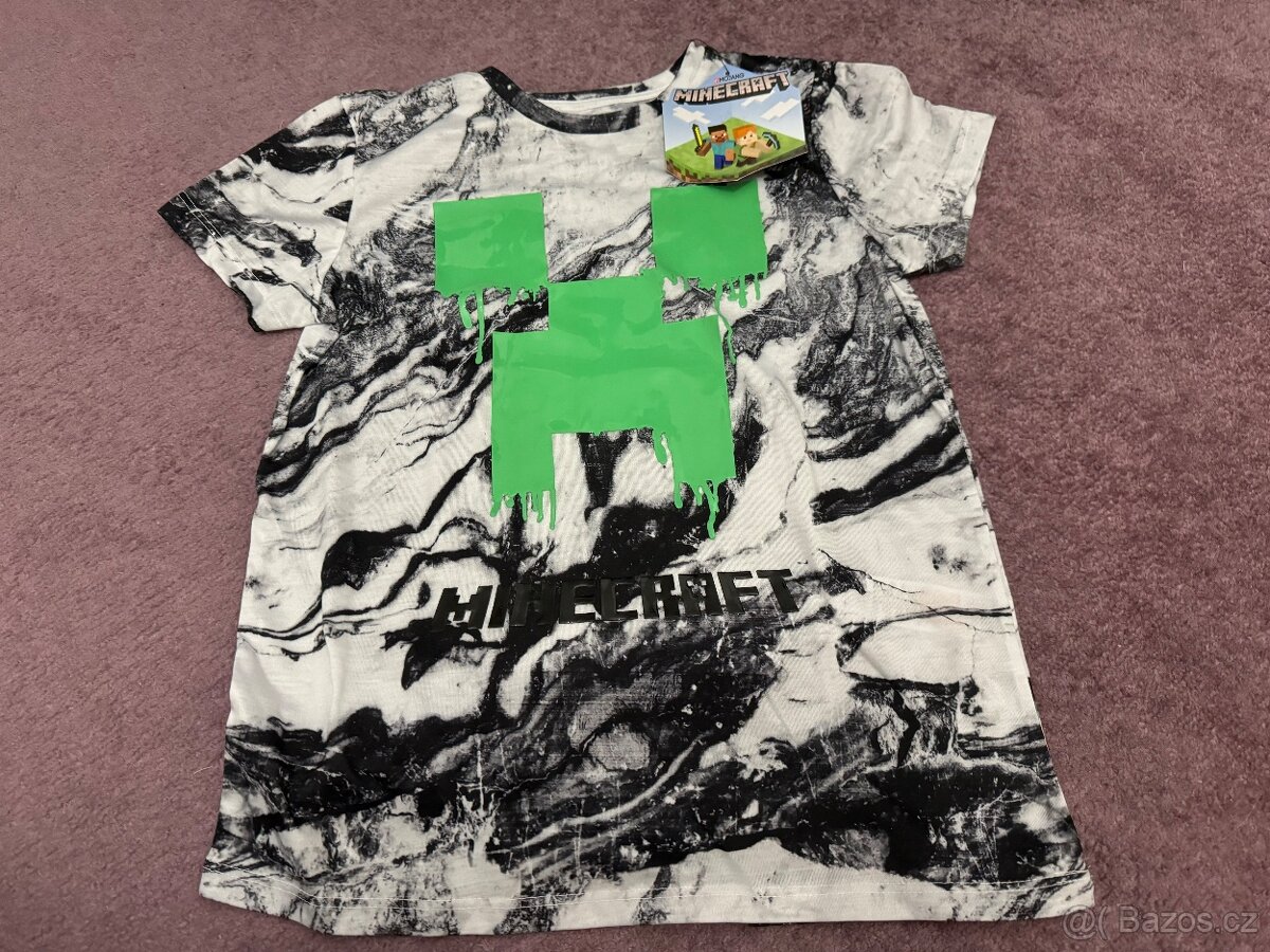 Klučičí tričko Minecraft vel. 9/10 let nové