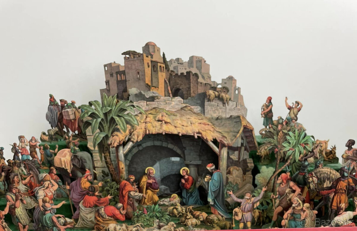 Vyřezávaný tyroslký betlém