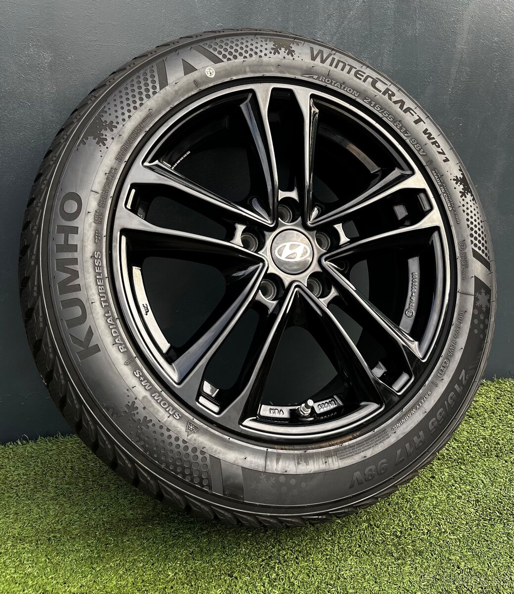 Alu kola Hyundai, Kia 215/55/17 zimní 100% stav