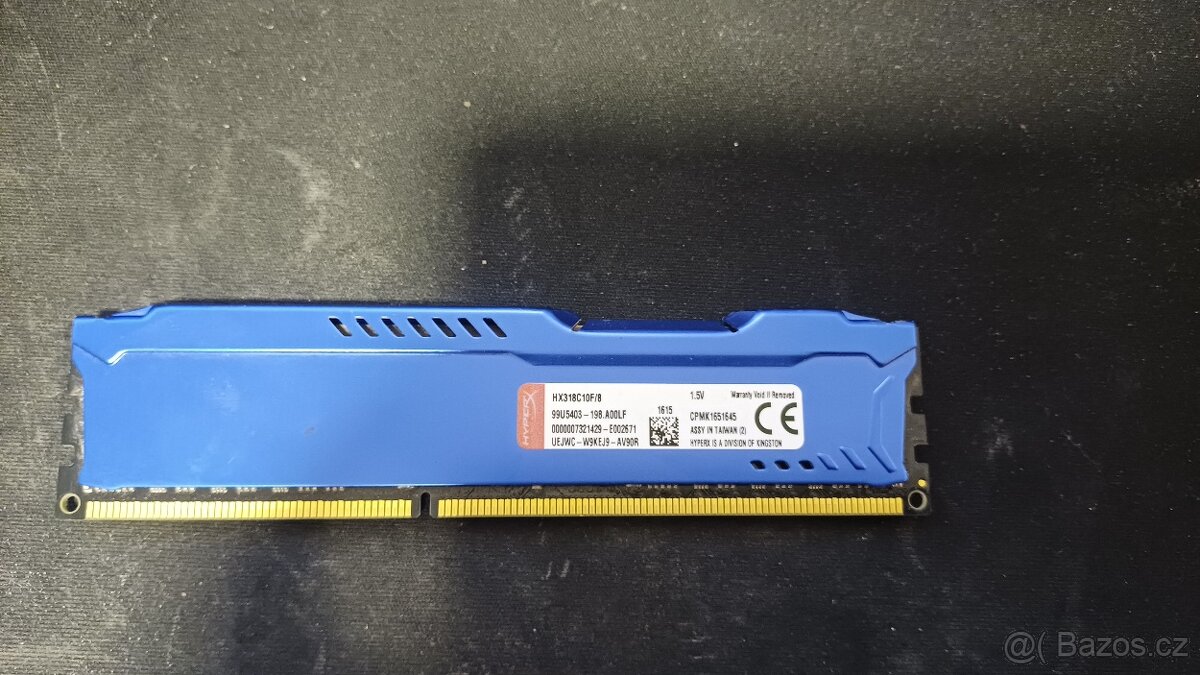 Paměť Fury Hyperx DDR3 - 8GB