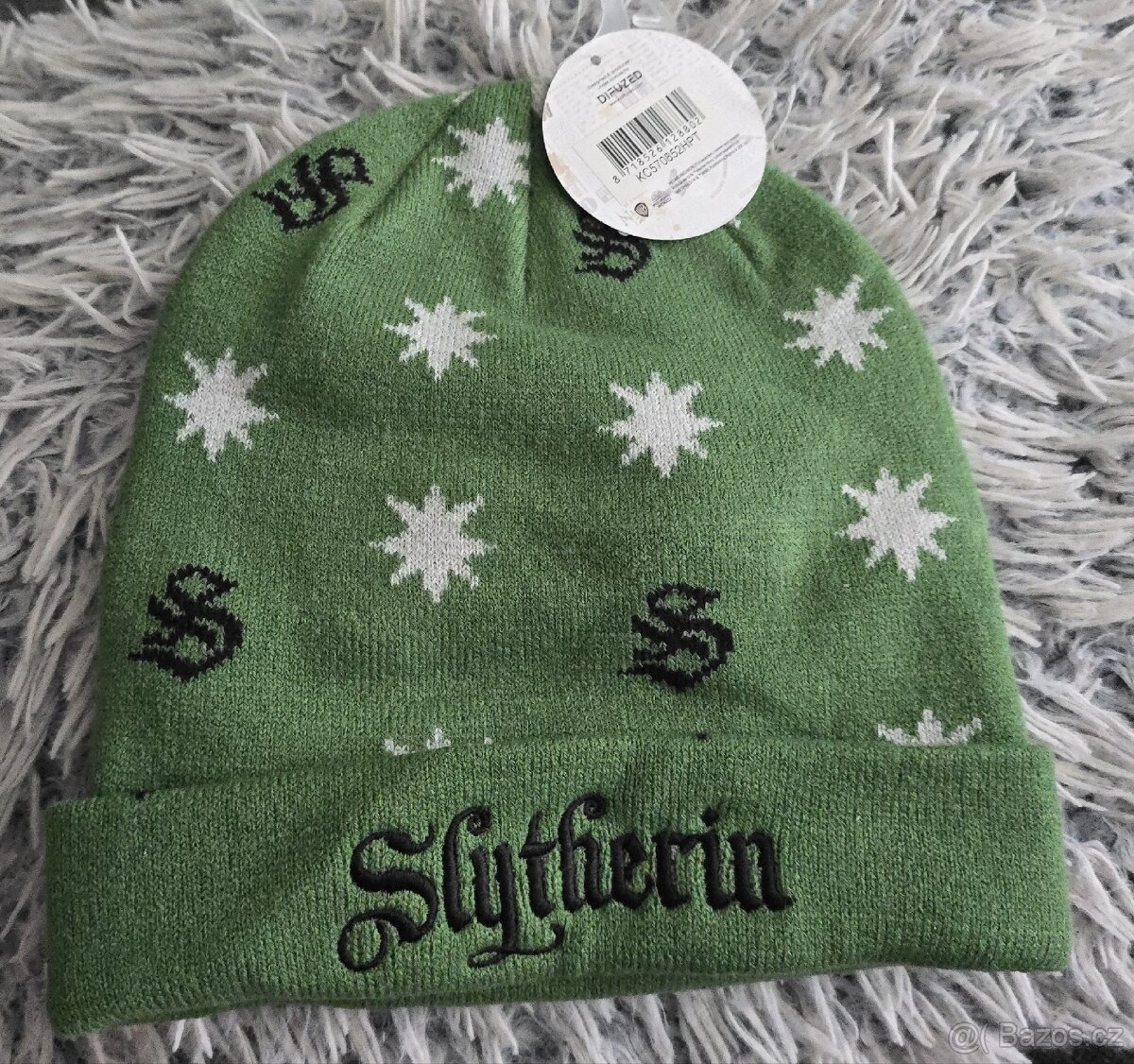 NOVÁ zimní čepice Harry Potter - Zmijozel