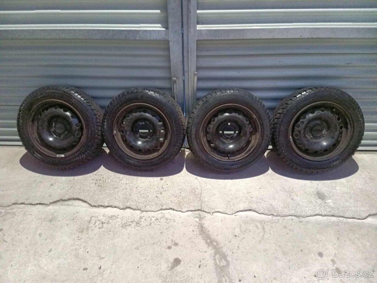 ZIMNÍ PNEU + DISKY 14" 175/65 R14.. PEUGEOT 206