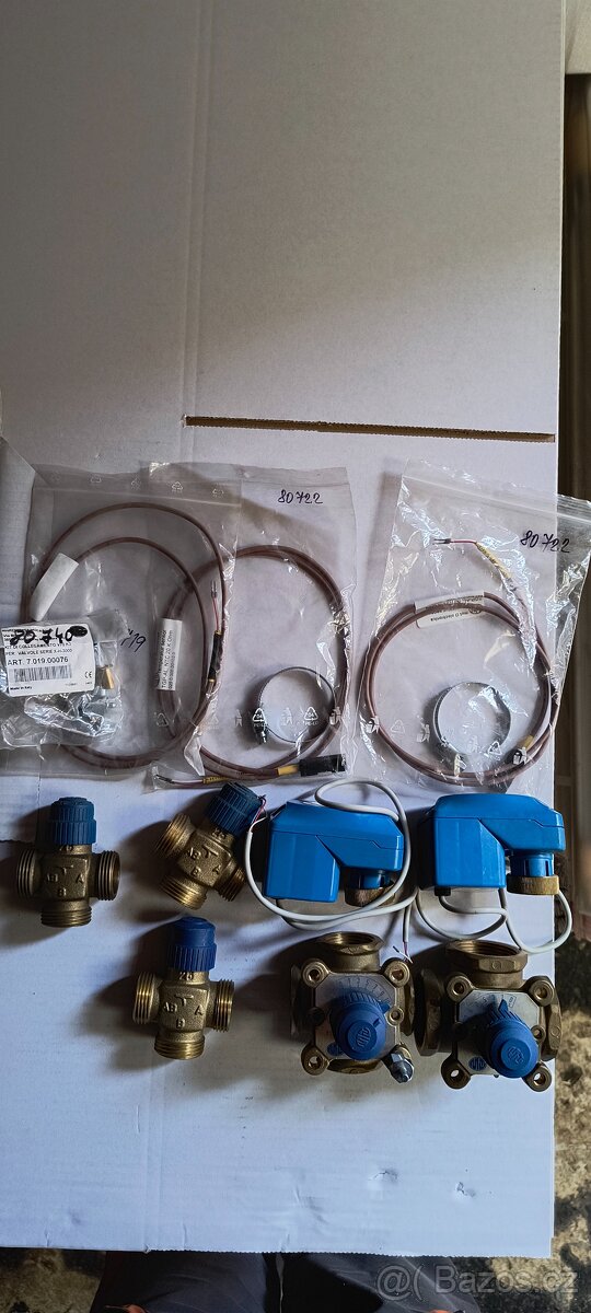 3 a 4 cestný ventil, čidla