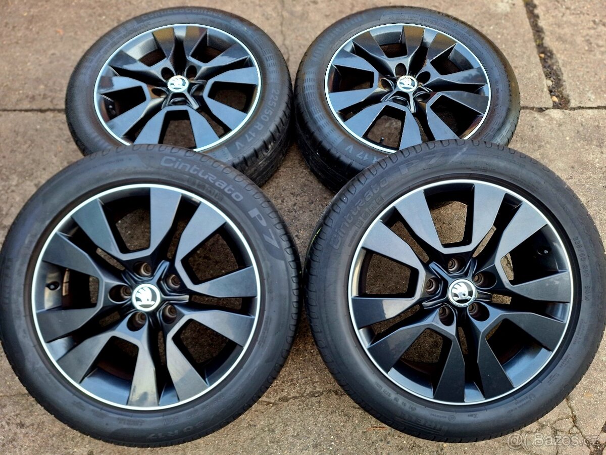 Disky originální Škoda Yeti, Scout 5x112 R17 Origami
