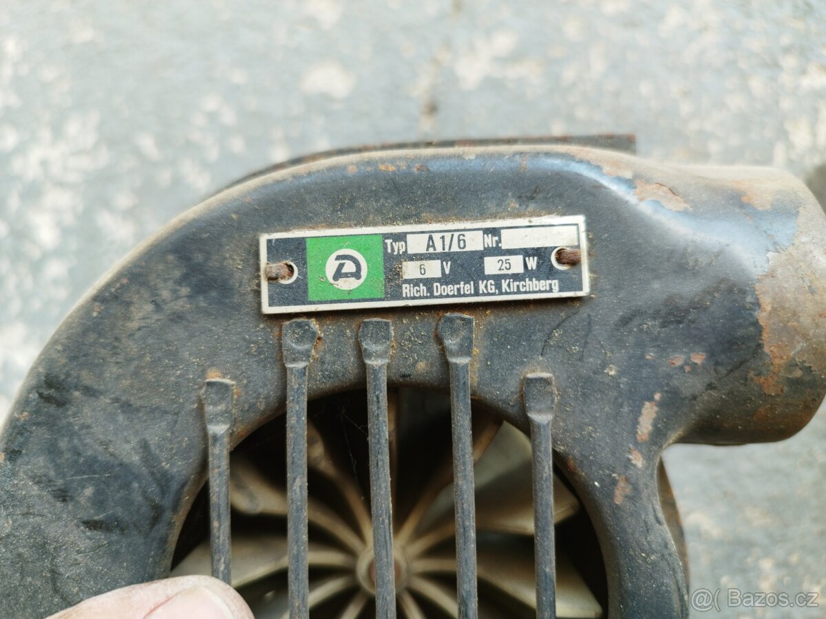 Trabant větrák k bufiku DDR 6V