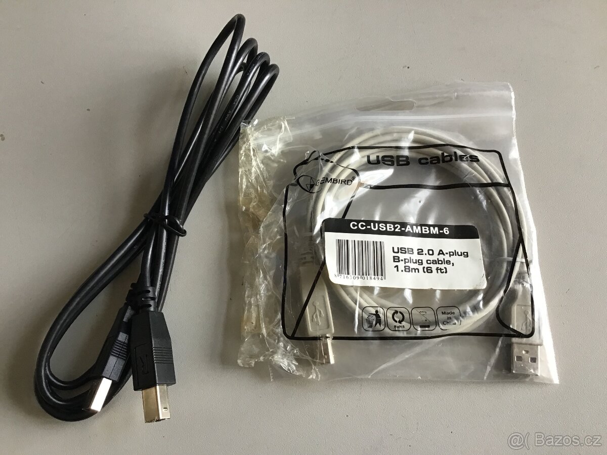 USB kabely k tiskárně