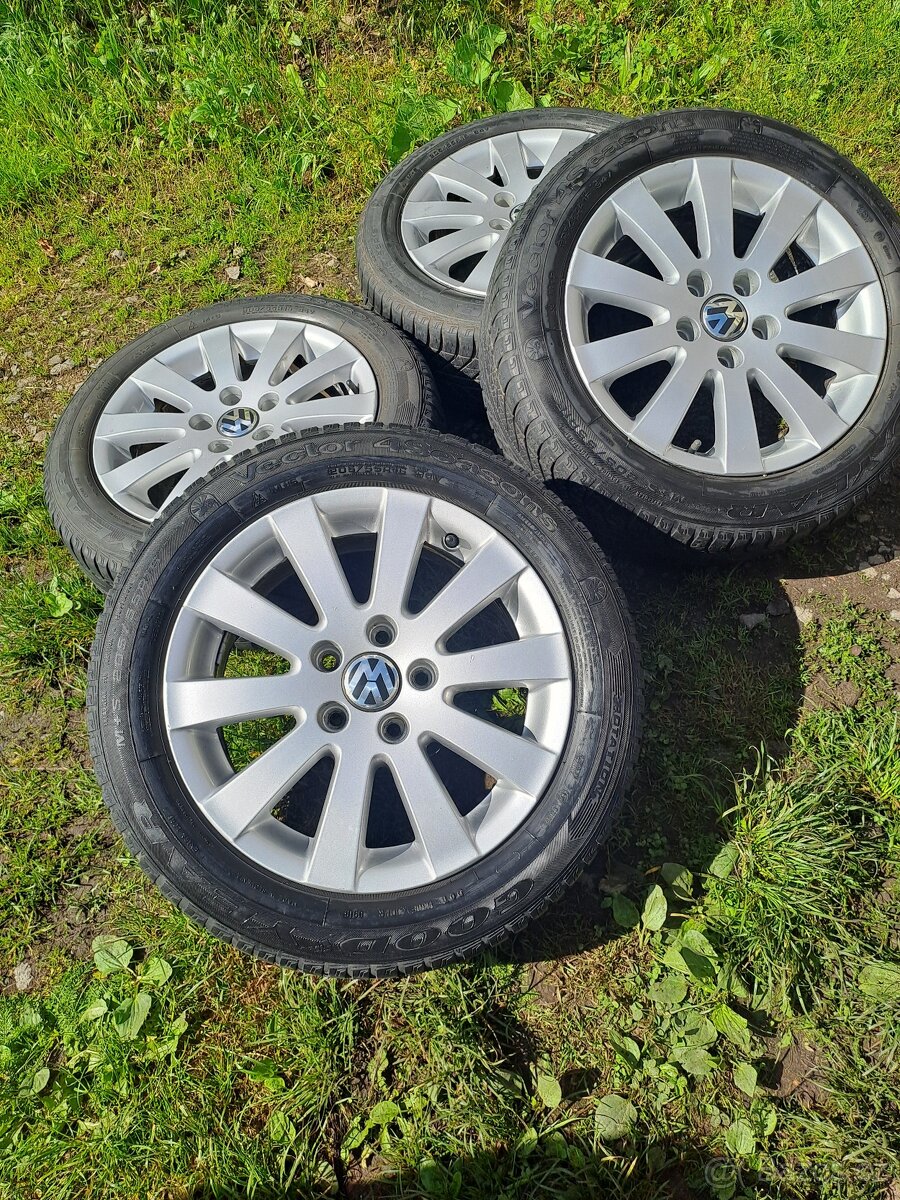 Alu kola 5x112 originál VW 205/55 R16