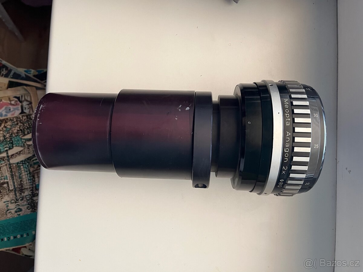 anamorfotický objektiv Meopta Anagon 2x φ80,