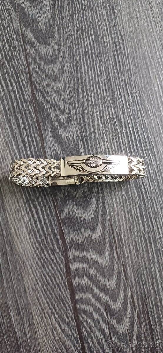 Náramek z chirurgické oceli Harley Davidson
