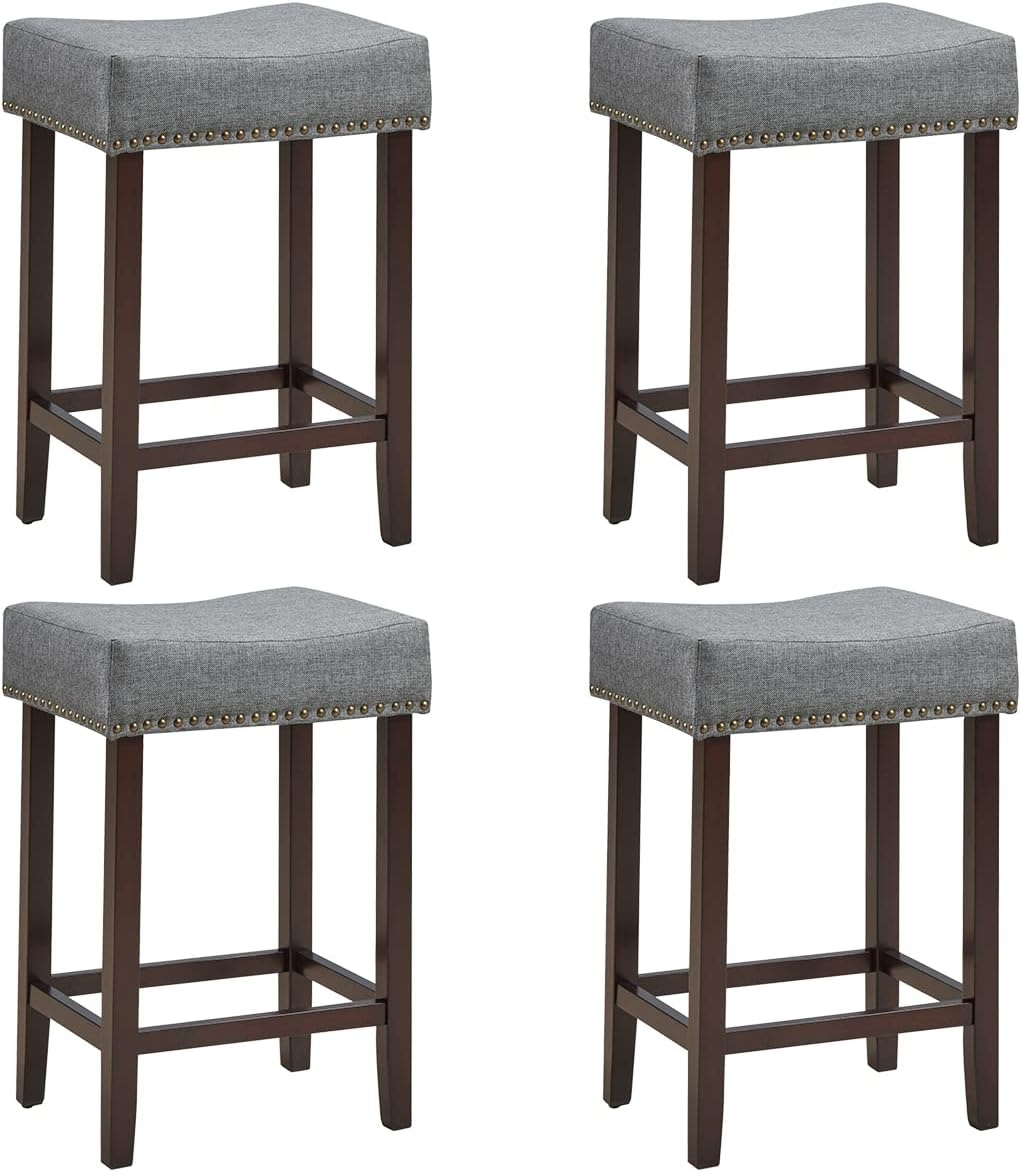Barové stoličky s ergonomickým sedákem- sada 4 kusů