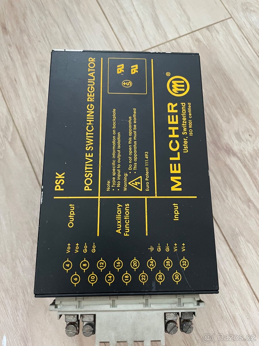 🔌 Průmyslový DC/DC měnič Melcher PSK2420-7EC – 24 V / 20 A