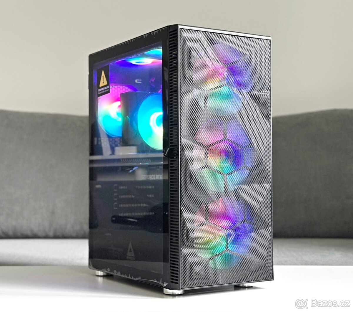Herní PC Ryzen 5 5600X, RTX 4060 8GB, 32GB, SSD 1TB, RGB